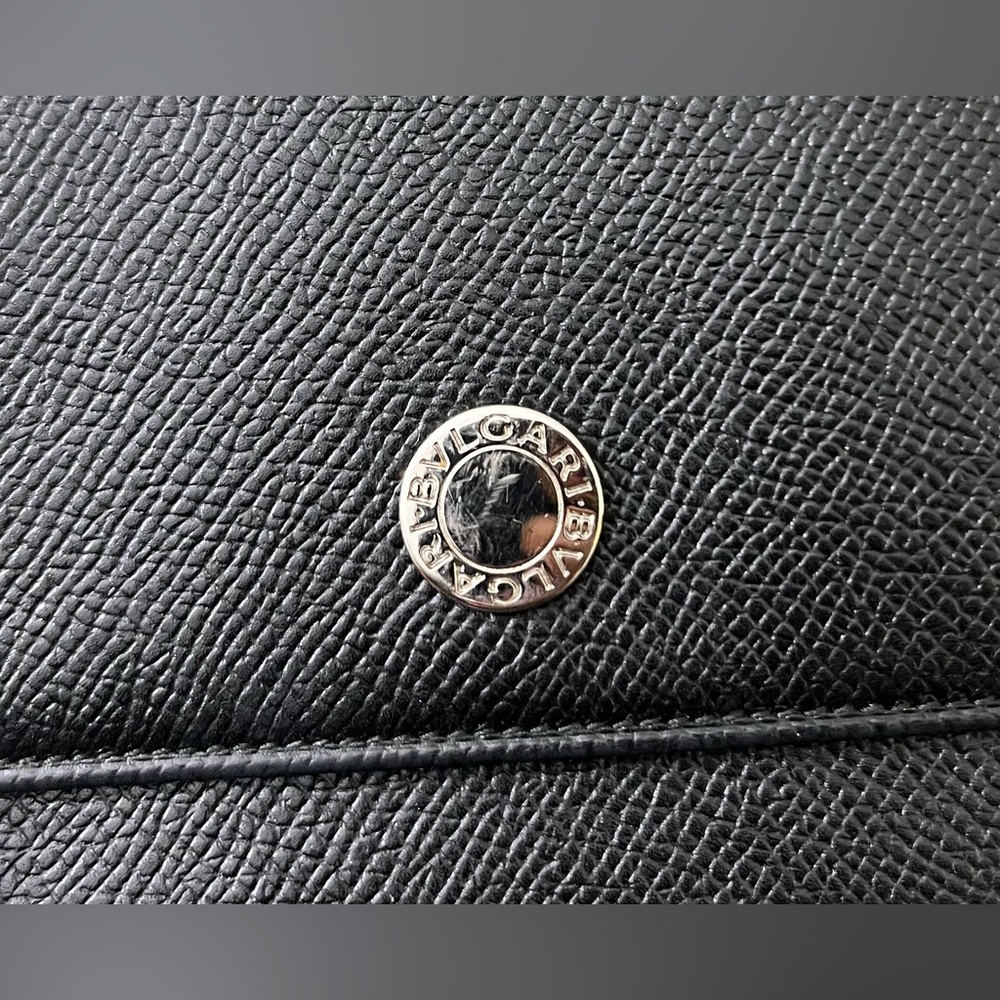 Bulgari Black leather wallet - Picture 6 of 6